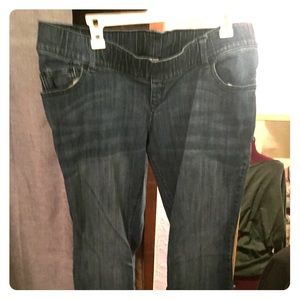 Old navy maternity blue jeans wide leg size 12